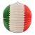 Lampion in den Flaggen Farben der Länder Italien und Mexiko - grün-weiß-rot.
