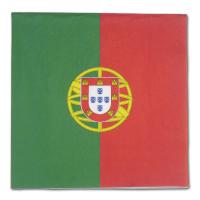 Portugal Papierservietten mit rot-grünem Flaggen...
