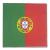 Portugal Papierservietten mit rot-grünem Flaggen Motiv und Wappen.