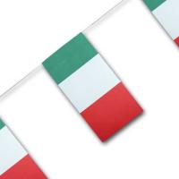Fahnenkette mit Italien Fähnchen aus Papier