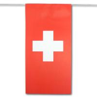 Schweiz Flaggengirlande aus Papier
