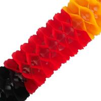 1 Seidenpapiergirlande schwarz-rot-orange, ideal für...