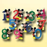 Zahlenkerze 0 "Mickey Mouse"