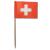 50 Stück Flaggenpicker im Design der Schweiz Fahne.