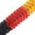Girlande schwarz-rot-goldgelb 200 x 8 cm aus schwer entflammbarem Seidenpapier