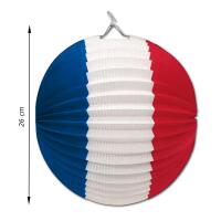 Frankreich Flagge Lampion blau-weiß-rot mit...