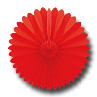 Rosette (Dekofächer) rot 32 cm | 1 Stück