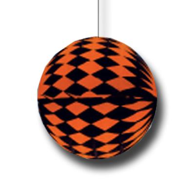 Partydeko Wabenball orange-schwarz