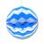 Partydeko Seidenpapier Wabenball blau-weiß für Griechenland Länderdeko oder blau-weiße Mottopartys.