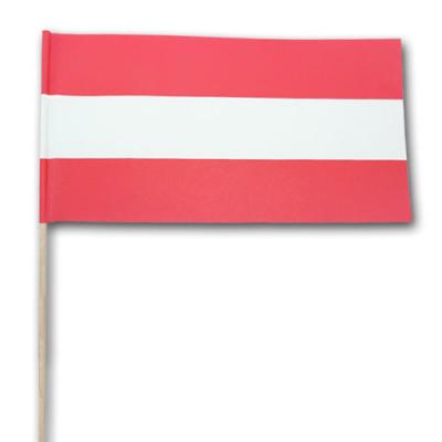 "Österreich Flagge" Qualitäts-Fähnchen am Holzstab | ab 10 Stück