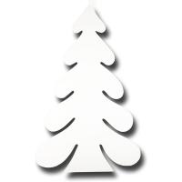 Weihnachtsdeko Dekohänger Tannenbaum weiß aus...