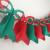 Weihnachtsdeko Seidenpapier Glockengirlande für die weihnachtliche Dekoration