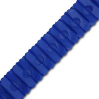 Blaue Girlande aus Seidenpapier. ca. 3 m Länge, ca. 10 cm DM