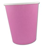 Pappbecher pink mit 250 ml Fassungsvermögen....