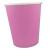 Pappbecher pink mit 250 ml Fassungsvermögen. (Frontalansicht)