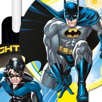 Trinkhalme mit Motiv-Detailansicht von Batman und Nightwing.