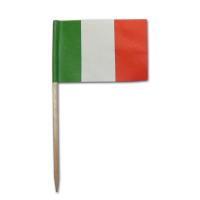 Dekopicker mit Italien Flagge aus Papier in...