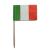 Dekopicker mit Italien Flagge aus Papier in grün-weiß-rot.
