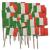50 Stück Fahnenpicker aus Holz mit Italien Flagge Motiv aus Papier.