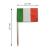 Italien Flaggenpicker aus Holz und Papier mit Größenangabe.