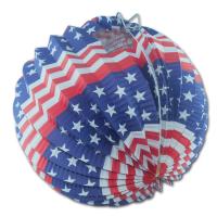 USA Flagge Papierlampion im Stars & Stripes Design aus schwer entflammbarem Papier.