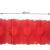 Papiergirlande rot aus schwer entflammbarem Papier und mit Größenangaben (4 m Länge, 16,5 cm Breite)