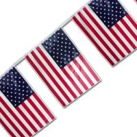 USA Fahnenkette aus Kunststoff mit Stars & Stripes...