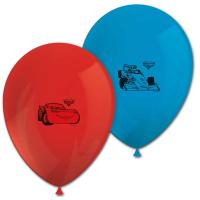 Blaue und rote Kindergeburtstag Luftballons mit Cars...