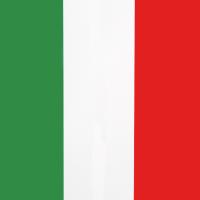 Großansicht der Italien Flagge in grün-weiß-rot.