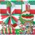 Italiendeko Partyset mit grün-weiß-roter Partydeko und Italien Flaggen Motiven