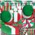 Riesiges Italien Partydekoset in den Farben der Italien Flagge grün-weiß-rot.